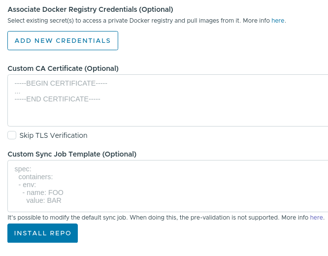 Package repositories modal part 4